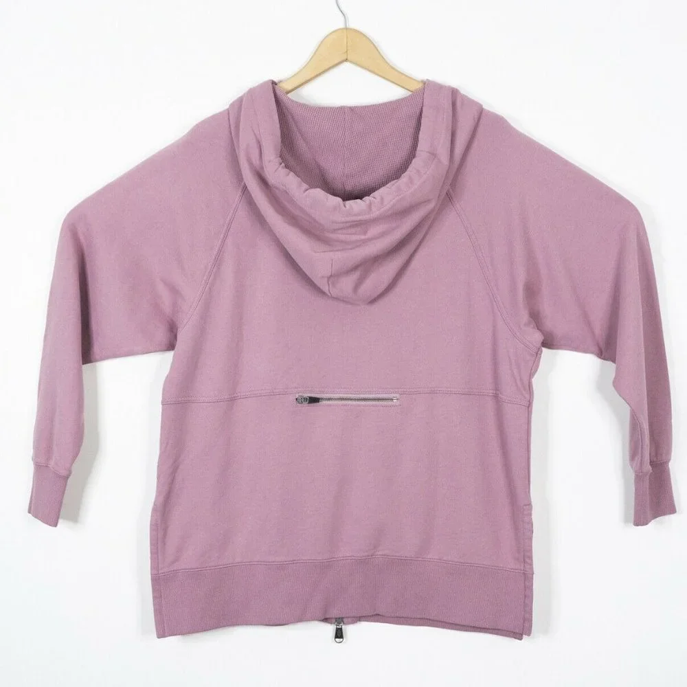 Free People Full Zip Oversized Hoodie Sweatshirt - Picture 3 of 8